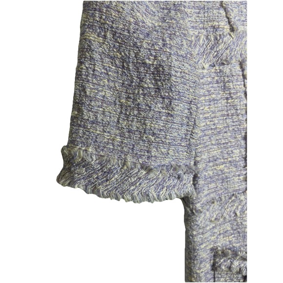 Teri Jon by‎ Rickie Freeman Metallic Tweed Geo Stripe Dress Womens Size 8 - Picture 6 of 11